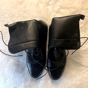 Faux Leather Riding Boots